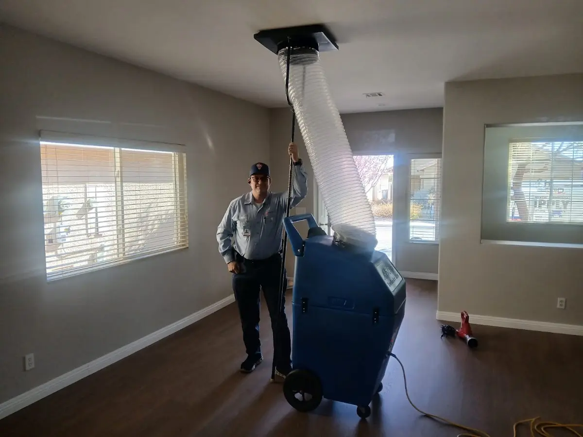 Professional Dryer Vent Cleaning work inside a St. Johns home